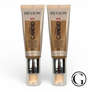2 PACK Revlon PhotoReady Candid Foundation- 310 Butterscotch